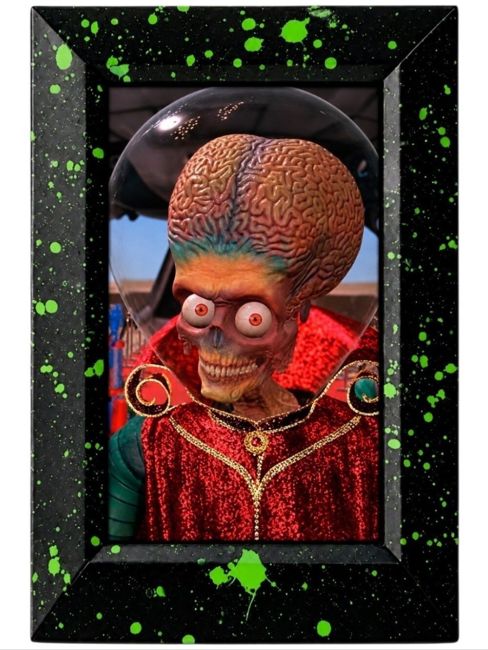 👽 Mars Attacks 90s Movie Flim retro Ufo Alien Edgy Alternative Framed Photo art